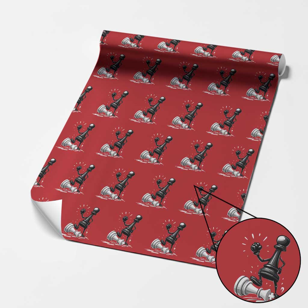 No Kings Wrapping Paper Roll America Protest Chess Rejecting Kings TS11 Red Print Your Wear