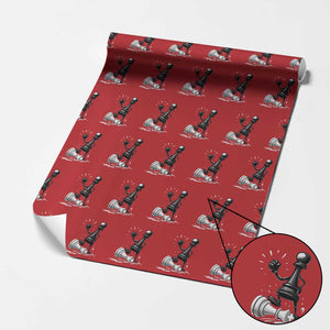 No Kings Wrapping Paper Roll America Protest Chess Rejecting Kings TS11 Red Print Your Wear