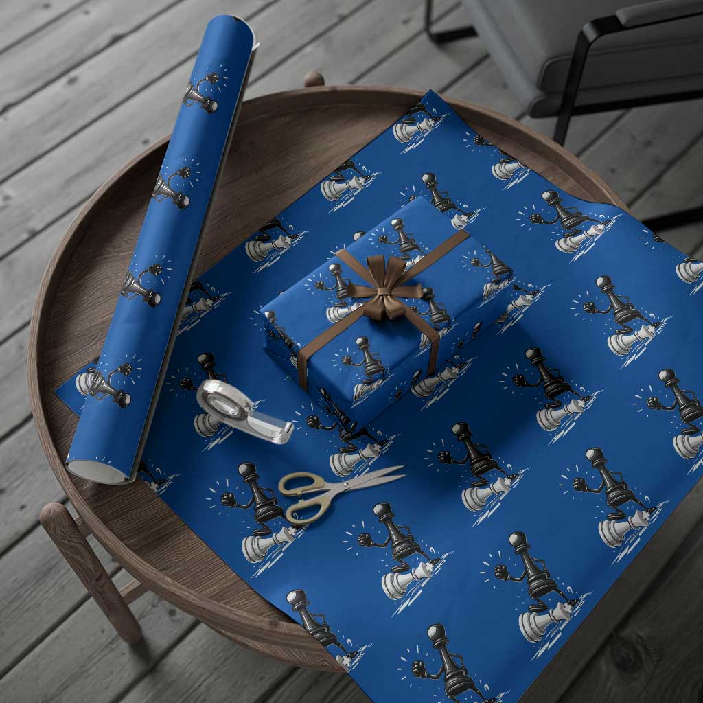 No Kings Wrapping Paper Roll America Protest Chess Rejecting Kings TS11 Blue Print Your Wear
