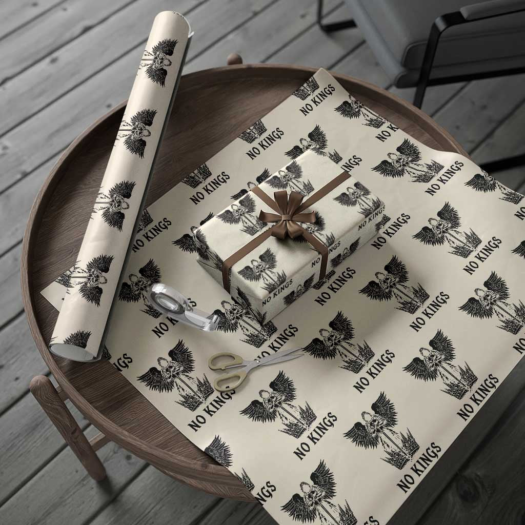 No Kings Wrapping Paper Roll St Michael Archangel Victory Over Tyranny TS12 Beige Print Your Wear