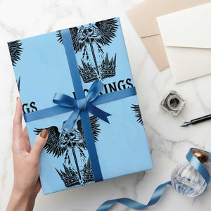 No Kings Wrapping Paper Roll St Michael Archangel Victory Over Tyranny TS12 Light Blue Print Your Wear