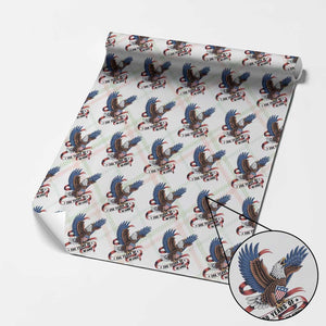 No Kings Wrapping Paper Roll USA 250th Anniversary Freedom Eagle TS12 Christmas Plaid Print Your Wear