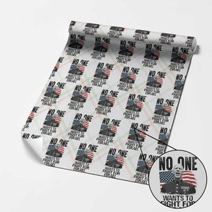 No One Wants To Fight For Israel Wrapping Paper Roll Marine Veteran American Freedom TS14 Christmas Plaid Print Your Wear