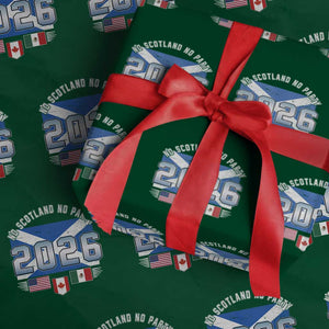 No Scotland No Party 2026 North American Football Tournament Wrapping Paper Roll Game Day Soccer Fans