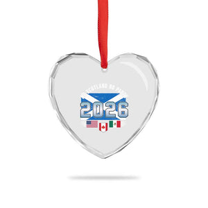 No Scotland No Party 2026 North American Football Tournament Heart Crystal Glass Ornament Game Day Soccer Fans