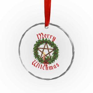 Nordic Christmas Crystal Glass Ornament Merry Witchmas Pagan Yule Xmas Wreath TS11 Print Your Wear
