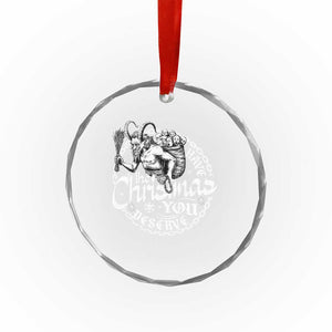 Nordic Christmas Krampus Crystal Glass Ornament Have The Christmas You Deserve Horror Xmas TS11 Print Your Wear