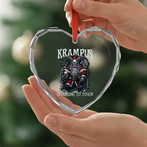 Nordic Christmas Krampus Heart Crystal Glass Ornament Krampus Is Coming To Town Horror Holiday Xmas TS11 Print Your Wear