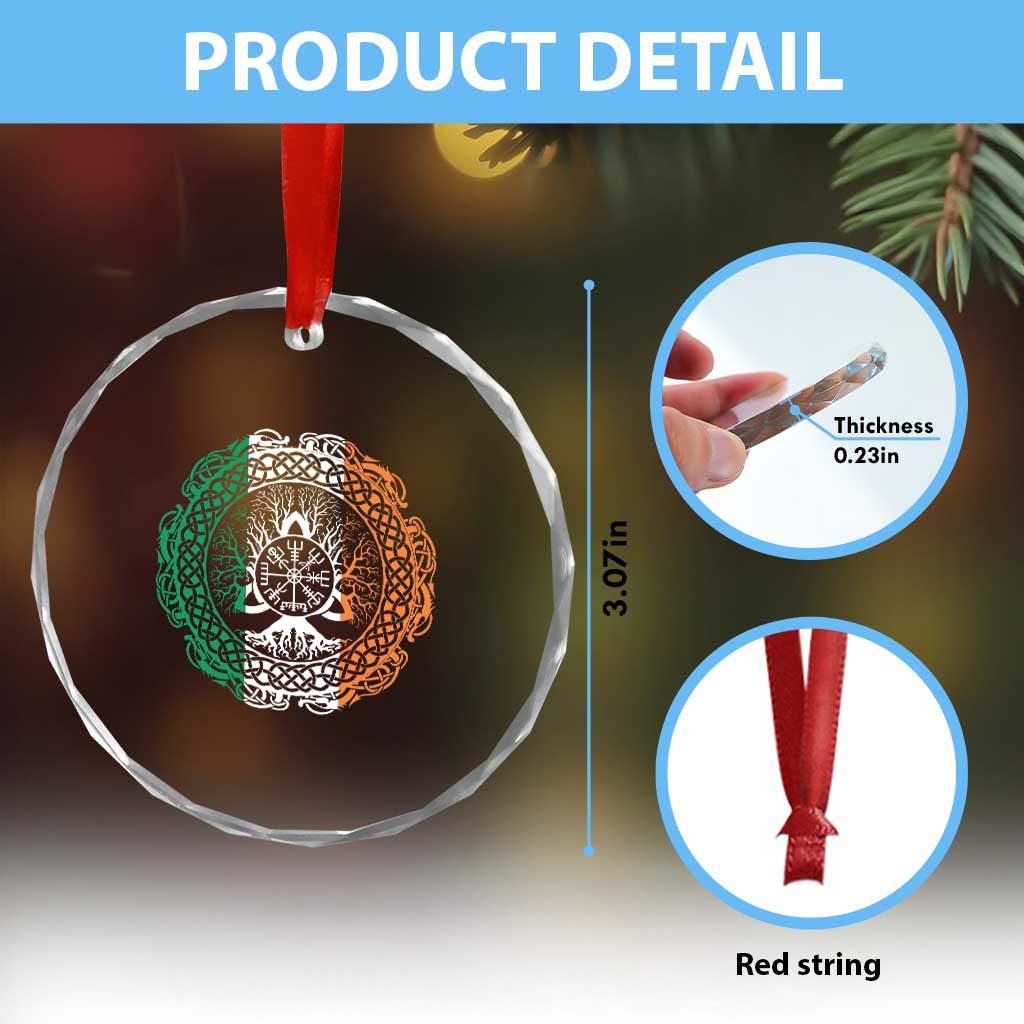 Norse Gaels Viking Yggdrasil Awe Tree Crystal Glass Ornament Irish St Patricks Day TS11 Print Your Wear