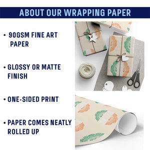 Norse Gaels Viking Yggdrasil Awe Tree Wrapping Paper Roll Irish St Patricks Day TS11 Print Your Wear