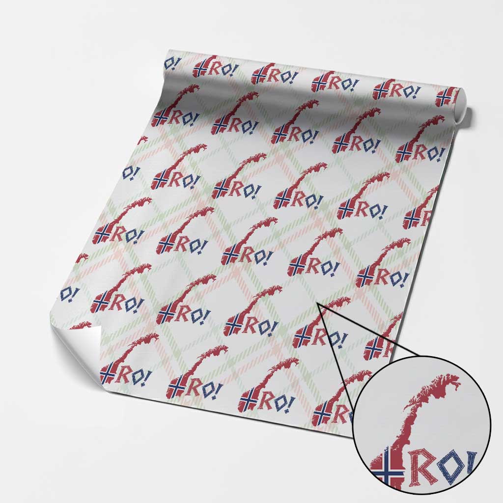 Norway Flag Country Map Patriotic Ro Ro Chant Wrapping Paper Roll Norwegian Viking Row Soccer Supporter Football Fans