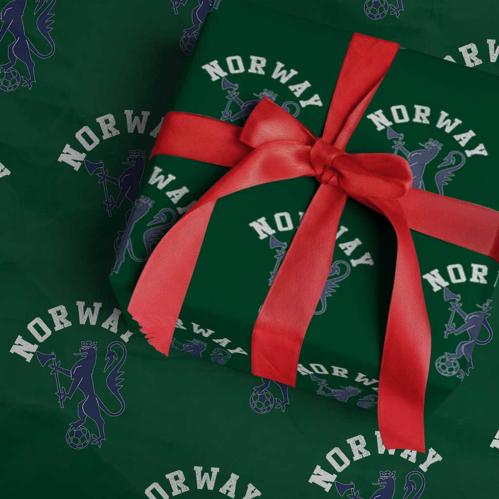 Norway Norwegian Lion Athletic Sports Jersey Style Wrapping Paper Roll