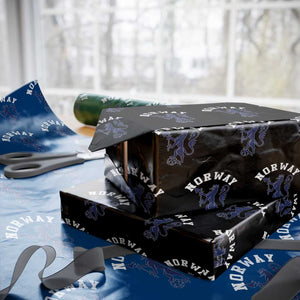 Norway Norwegian Lion Athletic Sports Jersey Style Wrapping Paper Roll