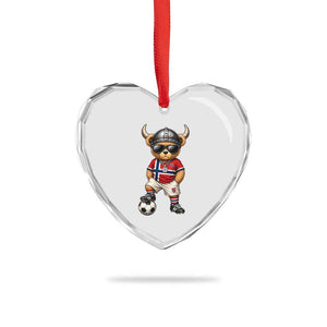 Norway Soccer Fan Heart Crystal Glass Ornament Cool Viking Bear Nordic Football Norwegian Flag TS10 Print Your Wear