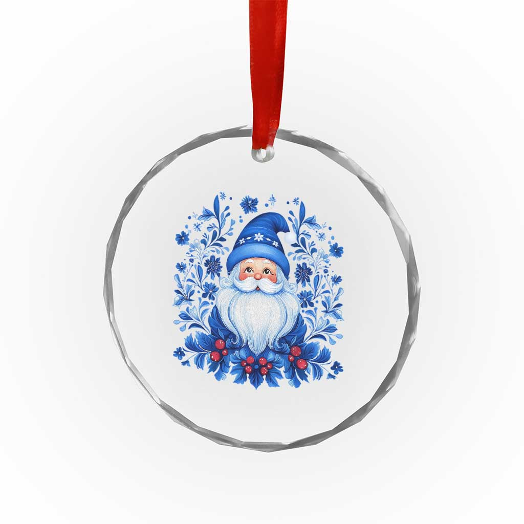Norwegian Xmas Scandinavian Yule Santa Folk Art Winter Solstice Crystal Glass Ornament TS11 Print Your Wear