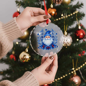 Norwegian Xmas Scandinavian Yule Santa Folk Art Winter Solstice Crystal Glass Ornament TS11 Print Your Wear