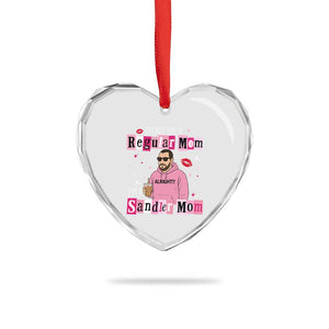 Not A Regular Mom I'm A Sandler Mom Heart Crystal Glass Ornament Retro Movie Actor Adam Fan TS10 Print Your Wear