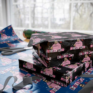 Not A Regular Mom I'm A Sandler Mom Wrapping Paper Roll Retro Movie Actor Adam Fan TS10 Black Print Your Wear