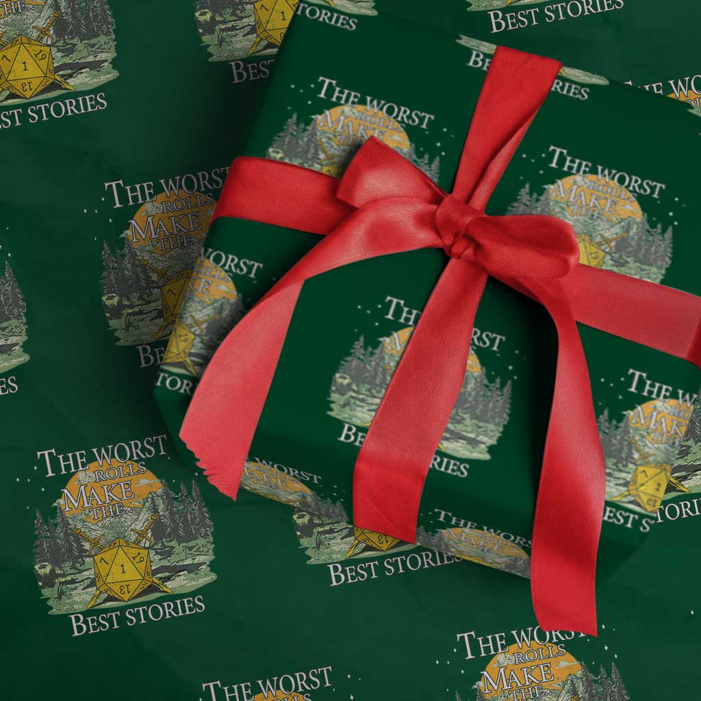 Not All Those Who Wander Are Lost Nevermind Wrapping Paper Roll Funny RPG Parody Gamer TS11 Green Print Your Wear