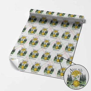 Not All Those Who Wander Are Lost RPG Gamers Wrapping Paper Roll Funny Dice Nevermind Adventurers TS02 Christmas Plaid Print Your Wear
