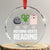 Nothing Beats Reading Crystal Glass Ornament Rock Paper Scissors Read Book Lovers - Print Your Wear