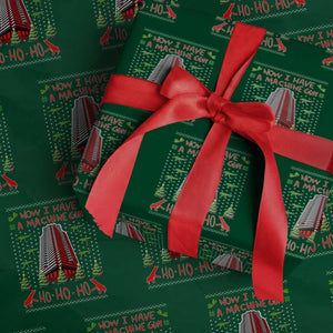 Now I Have A Machine Gun Wrapping Paper Roll Nakatomi Plaza Christmas Party 1988 Ugly Xmas Gift TS10 Green Print Your Wear