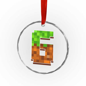 Number 6 Crystal Glass Ornament Game Matching 67 Meme Costume 6th Birthday 6 Years TS10 Print Your Wear