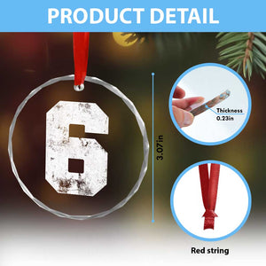 Number 6 Crystal Glass Ornament Matching 67 Meme 6th Birthday 6 Years TS10 Print Your Wear