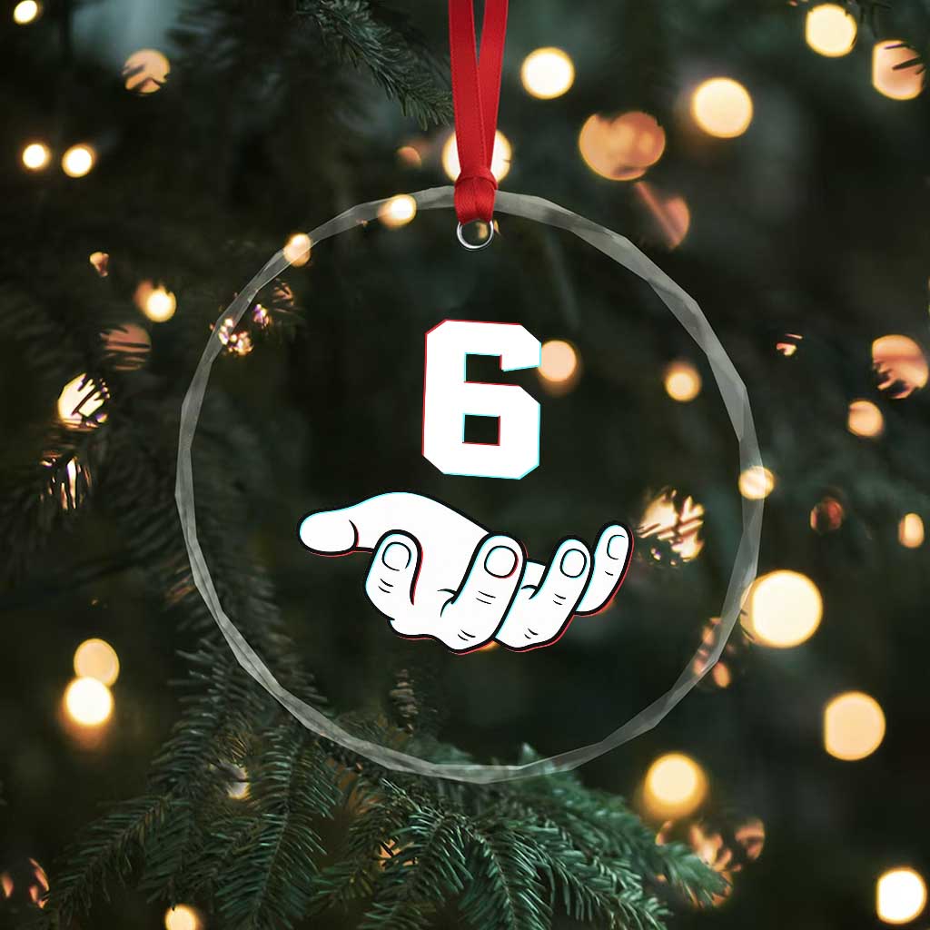 Number 6 Crystal Glass Ornament Matching 67 Meme Costume 6th Birthday 6 Years TS10 Print Your Wear