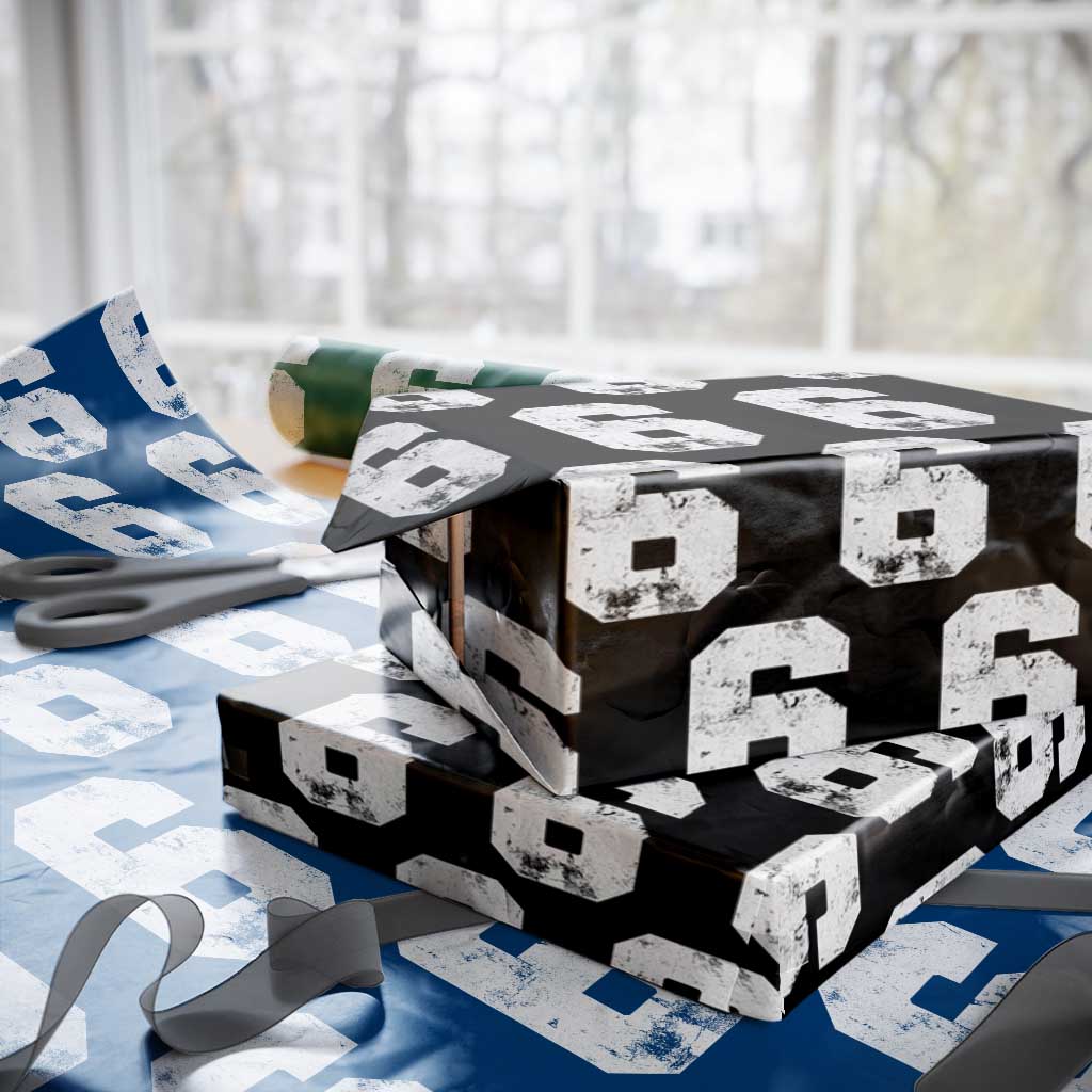 Number 6 Wrapping Paper Roll Matching 67 Meme 6th Birthday 6 Years TS10 Black Print Your Wear