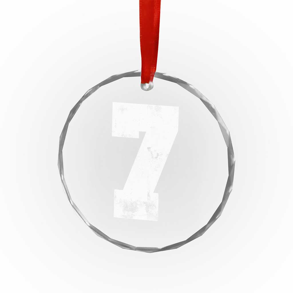 Number 7 Crystal Glass Ornament Matching 67 Meme 7th Birthday 7 Years TS10 Print Your Wear