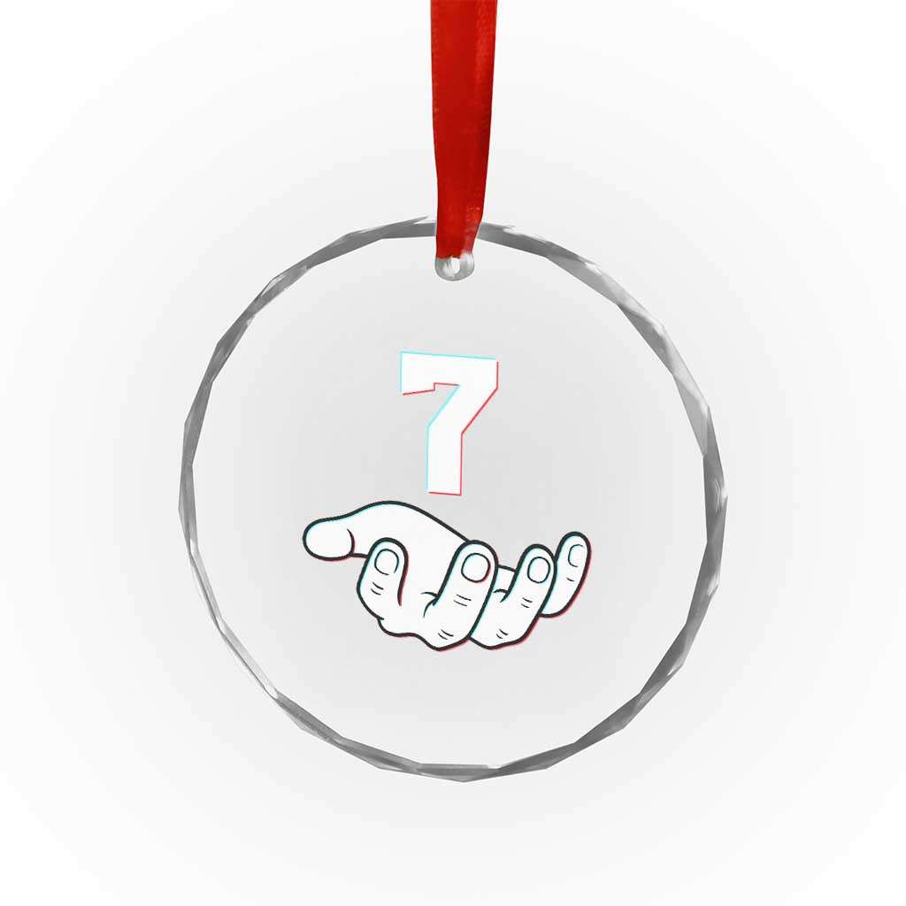 Number 7 Crystal Glass Ornament Matching 67 Meme Costume 7th Birthday 7 Years TS10 Print Your Wear