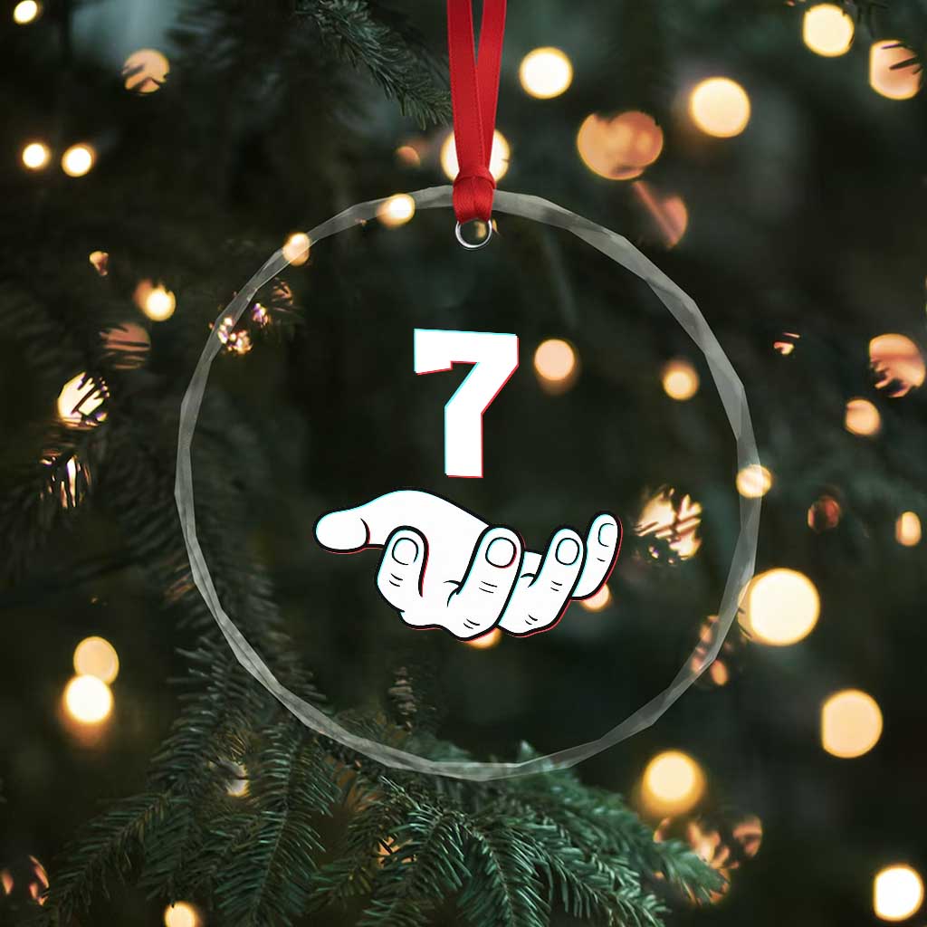 Number 7 Crystal Glass Ornament Matching 67 Meme Costume 7th Birthday 7 Years TS10 Print Your Wear