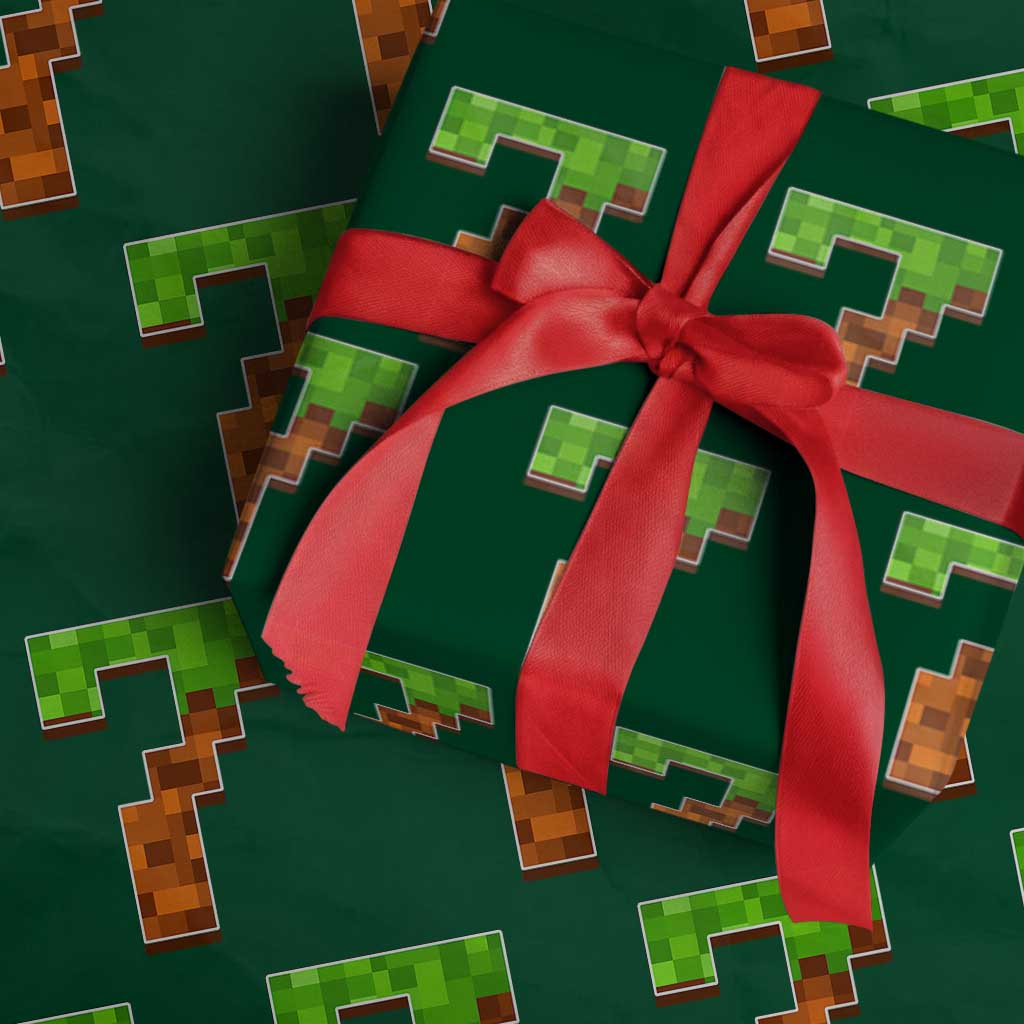 Number 7 Wrapping Paper Roll Game Matching 67 Meme Costume 7th Birthday 7 Years TS10 Green Print Your Wear