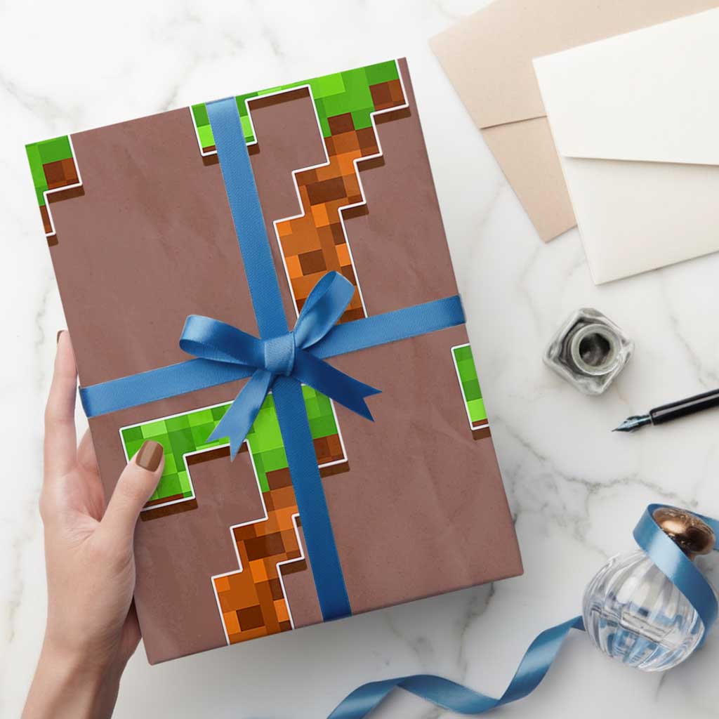 Number 7 Wrapping Paper Roll Game Matching 67 Meme Costume 7th Birthday 7 Years TS10 Mocha Print Your Wear