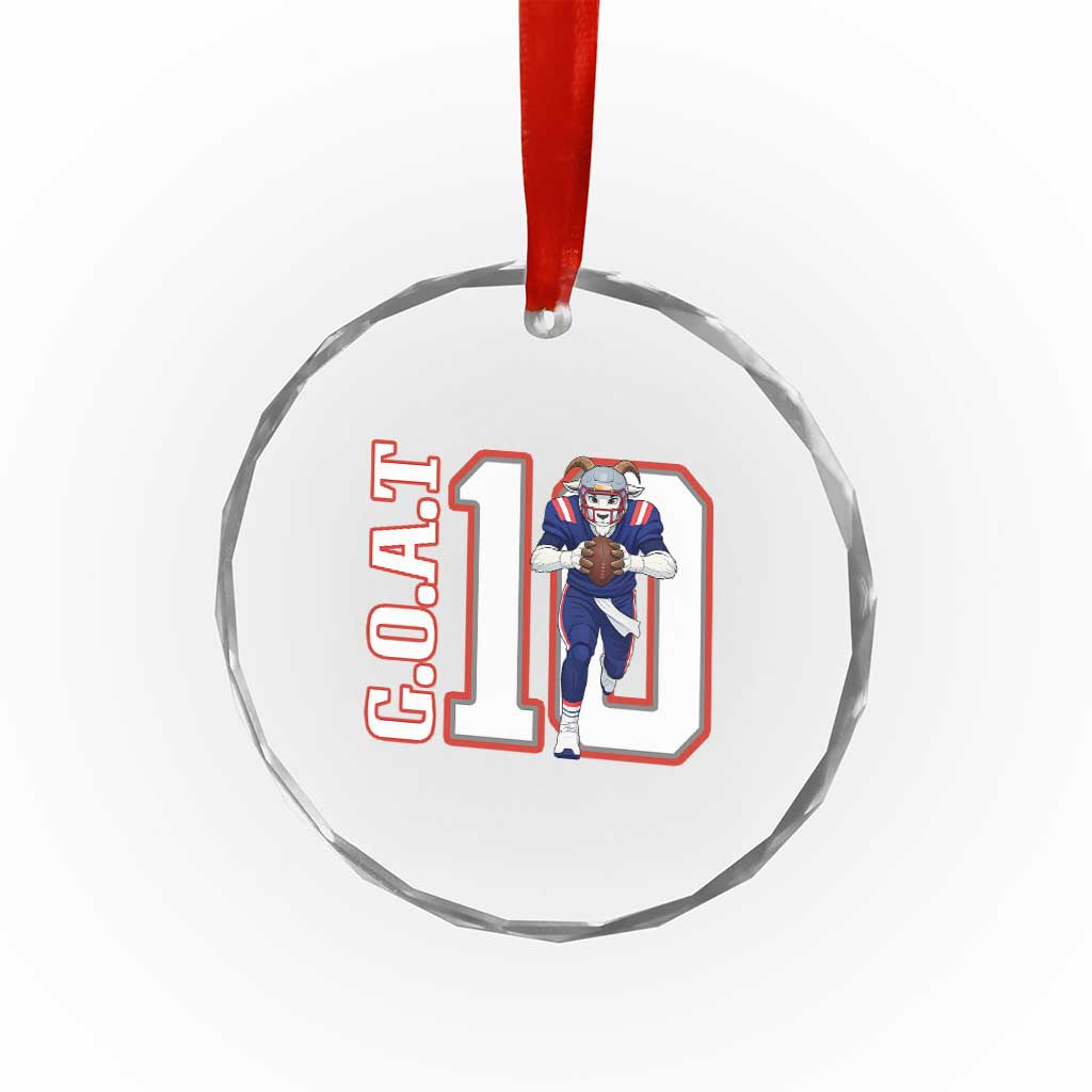 Number Ten Football Quarterback Fan Crystal Glass Ornament TS12 Print Your Wear