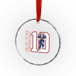 Number Ten Football Quarterback Fan Crystal Glass Ornament TS12 Print Your Wear