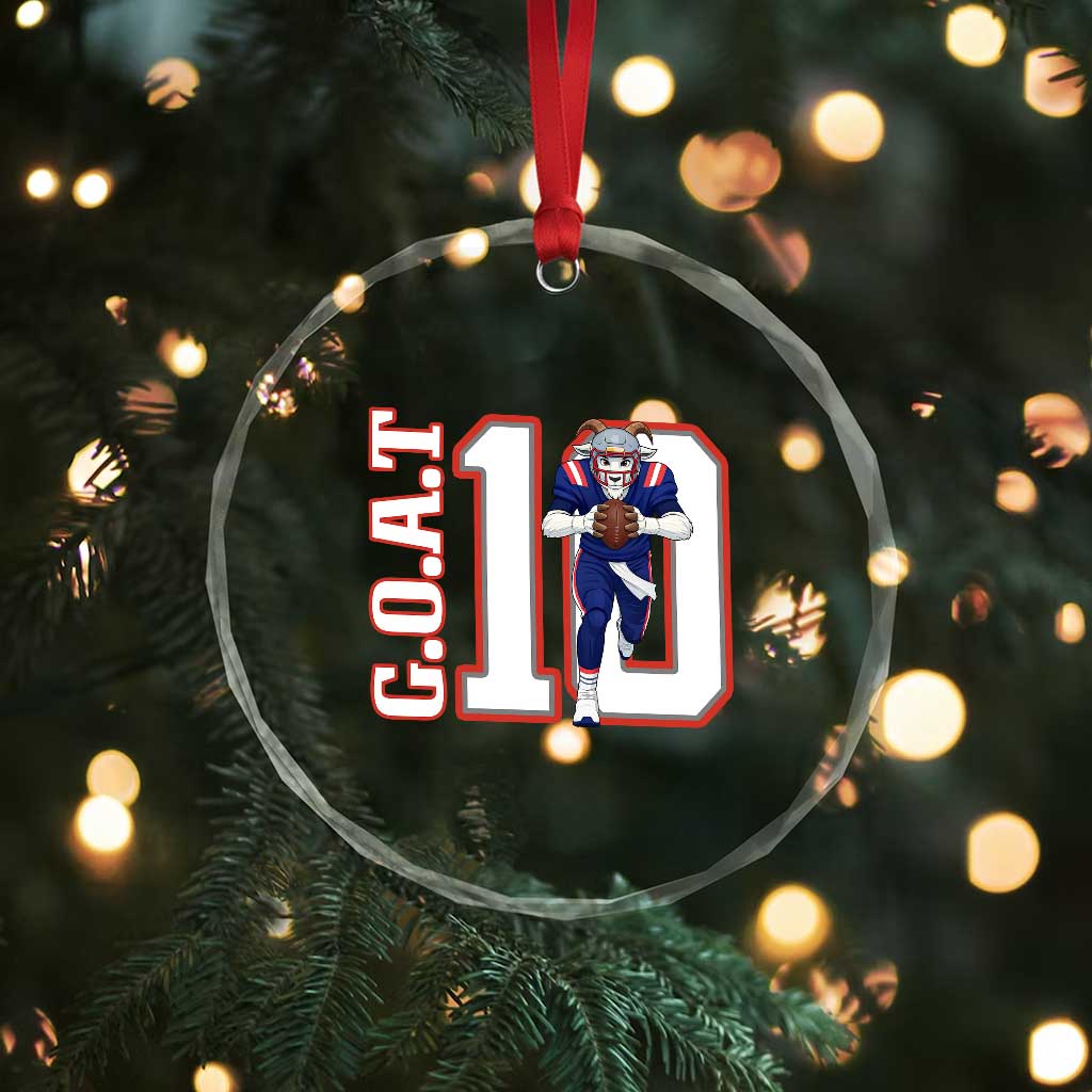 Number Ten Football Quarterback Fan Crystal Glass Ornament TS12 Print Your Wear
