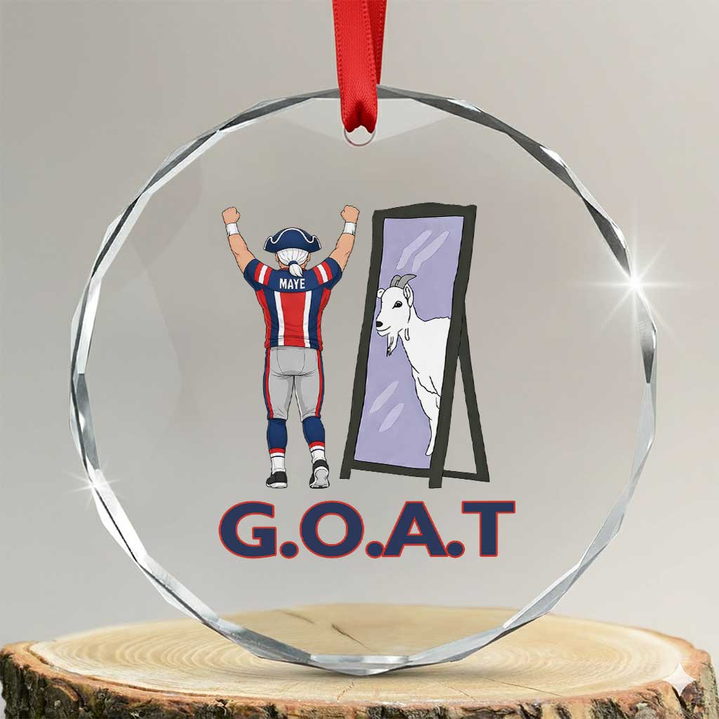 Number Ten Mirror Goat Crystal Glass Ornament Football Lover Gift TS12 Transparent Glass 3'' Circle Print Your Wear