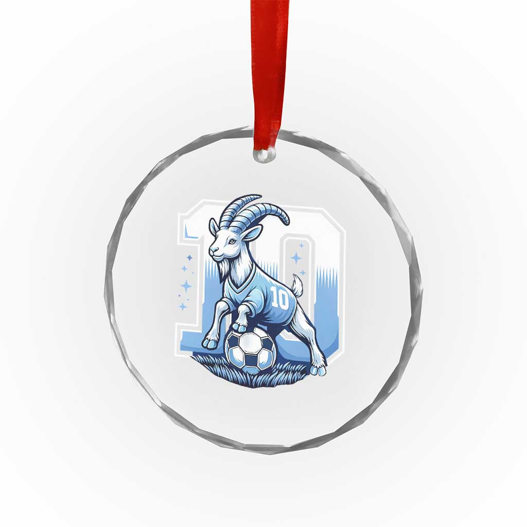 Number Ten The Goat Of Football Fans Crystal Glass Ornament Soccer Lover Gift TS12 Print Your Wear