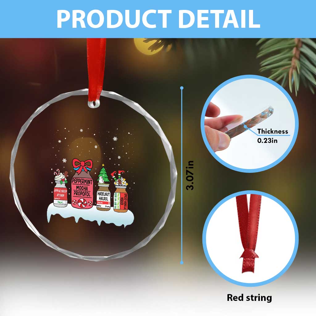 Nurse Xmas Crystal Glass Ornament Funny Nursing Nurse RN LPN NP Doctor Nicu TS10 Print Your Wear