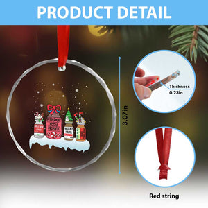 Nurse Xmas Crystal Glass Ornament Funny Nursing Nurse RN LPN NP Doctor Nicu TS10 Print Your Wear