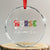 Nurse Xmas Crystal Glass Ornament Nursing RN LPN NP Nicu Xmas Gift TS10 Transparent Glass 3'' Circle Print Your Wear