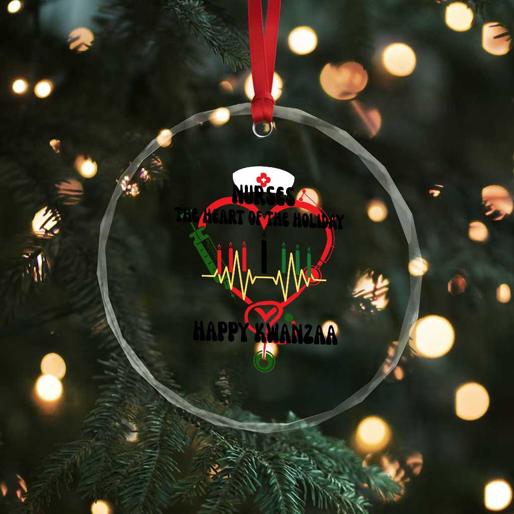 Nurses The Heart Of The Holiday Crystal Glass Ornament Kwanzaa Celebration Gift TS12 Print Your Wear
