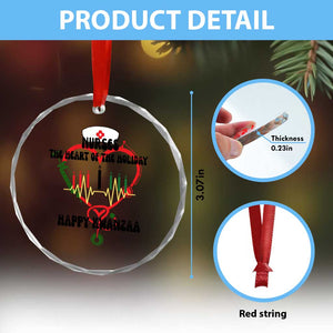 Nurses The Heart Of The Holiday Crystal Glass Ornament Kwanzaa Celebration Gift TS12 Print Your Wear