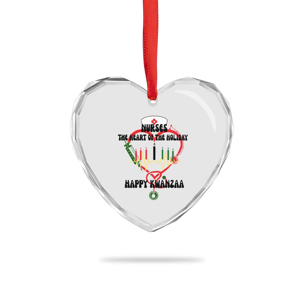 Nurses The Heart Of The Holiday Heart Crystal Glass Ornament Kwanzaa Celebration Gift TS12 Print Your Wear