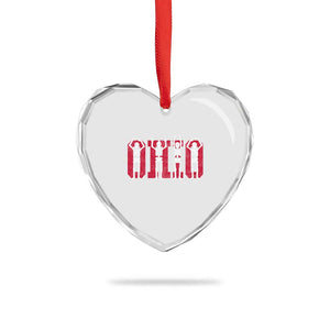 O-H-I-O State Heart Crystal Glass Ornament Funny Skeletons Ohio Vintage Halloween Team TS10 Print Your Wear