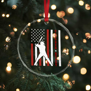 October Ready Crystal Glass Ornament Cool Distressed Philadelphia Baseball Fan US Flag TS10 Print Your Wear
