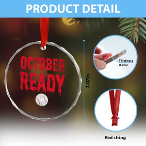 October Ready Crystal Glass Ornament Philadelphia Playoff Baseball Gift Halloween Costume TS10 Print Your Wear