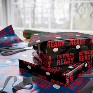 October Ready Wrapping Paper Roll Philadelphia Playoff Baseball Gift Halloween Costume TS10 Black Print Your Wear